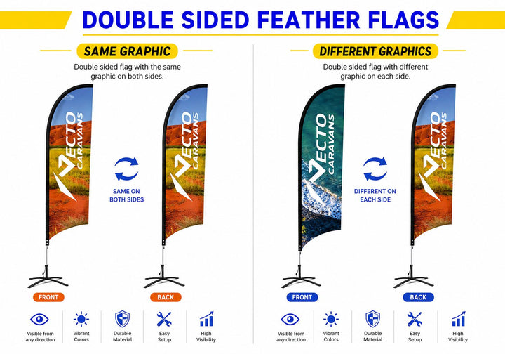 Custom Feather Flags With Logo | Outdoor Advertising Feather Flags ...