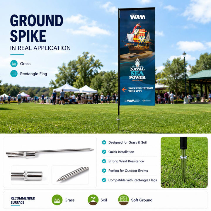 Custom Rectangle Flags | Outdoor Advertising Flags for Business Events ...