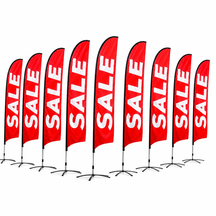 Custom Feather Flags With Logo | Outdoor Advertising Feather Flags ...